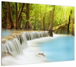 Mivali Tablou cu cascada Huai Mae Kamin în pădure, dintr-o bucată 70x50 cm (V020933V7050)
