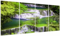 Mivali Tablou - Cascada Huay Mae Khamin, Kanchanaburi, Thailanda, din patru bucăți 160x80 cm (V023679V16080)