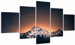 Mivali Tablou cu cerul nocturn și munți, din cinci bucăți 125x70 cm (V020895V12570)