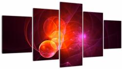 Mivali Tabloul modern cu abstracțiune roz, din cinci bucăți 150x80 cm (V020129V150805PCS)