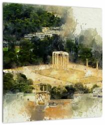 Mivali Tablou - Templul lui Zeus, Atena, Grecia, dintr-o bucată 40x40 cm (V022916V4040)