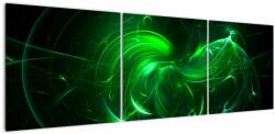Mivali Tablou - abstracție verde, din trei bucăți 150x50 cm (V020151V15050)