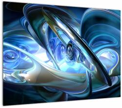 Mivali Tabloul fractalilor în albastru, dintr-o bucată 70x50 cm (V020068V7050)