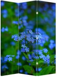 Mivali Paravan - Flori albastre, din 3 bucăți, 126x170 cm (P020377P135180)