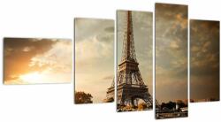 Mivali Tablou - Turnul Eiffel. Paris, Franța, din cinci bucăți 110x60 cm (V023074V11060)