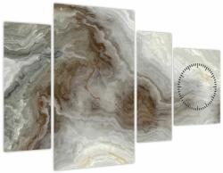 Mivali Tablou - Onyx (cu ceas), din patru bucăți 110x75 cm cu ceas (V021747V11075C)