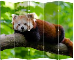 Mivali Paravan - Panda roșie, din 5 bucăți, 210x170 cm (P020455P225180)
