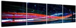 Mivali Tabloul orașului nocturn, din patru bucăți 160x40 cm (V020087V16040)