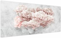 Mivali Tablou - Flori roz pe perete, dintr-o bucată 200x100 cm (V022389V200100)