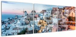 Mivali Tablou - Amurg în Santorini, din trei bucăți 150x50 cm (V021616V15050)