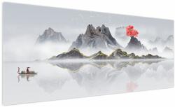 Mivali Tablou - Munții în ceață, dintr-o bucată 250x125 cm (V022899V250125)