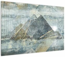 Mivali Tablou - Piramide în filtru albastru, dintr-o bucată 100x70 cm (V023357V10070)