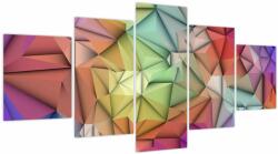 Mivali Tablou - Abstracția poligonală, din cinci bucăți 150x80 cm (V023631V150805PCS)