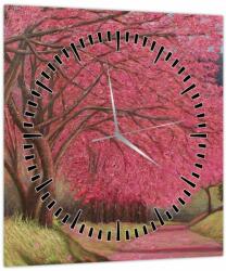 Mivali Tablou cu copaci înfloriți (cu ceas), dintr-o bucată 30x30 cm cu ceas (V022260V3030C)