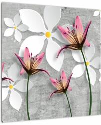 Mivali Tablou cu abstracție florală, dintr-o bucată 50x50 cm (V022186V5050)