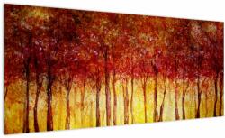 Mivali Tablou - Pictura pădurii cu frunziș, dintr-o bucată 100x40 cm (V021984V10040)