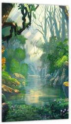 Mivali Tablou - Ilustrare pădure tropicală, dintr-o bucată 20x30 cm (V023849V2030)