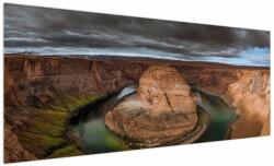 Mivali Tablou cu lac în stânci, dintr-o bucată 250x125 cm (V020687V250125)