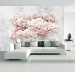 Mivali Fototapet - Flori roz în ploaie, vlies, 294x204 cm (T100036TQ6)