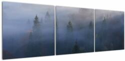Mivali Tablou - Pădure în ceță, Carpați, Ucraina, din trei bucăți 150x50 cm (V023077V15050)