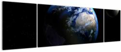 Mivali Tablou cu Luna și Pământul, din trei bucăți 170x50 cm (V020671V17050)