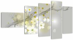 Mivali Tablou - Crenguțe înflorite, din cinci bucăți 110x60 cm (V023527V11060)