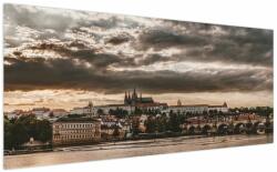 Mivali Tablou Castelului Praga în amurg, dintr-o bucată 200x100 cm (V020608V200100)