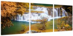 Mivali Tablou - Cascada Huay Mae Khamin, Thailanda, din trei bucăți 90x30 cm (V023678V9030)