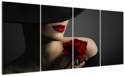 Mivali Tablou - Femeia cu flori, din patru bucăți 160x80 cm (V022401V16080)