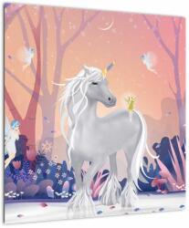 Mivali Tablou - Unicorn în pădurea fermecată, dintr-o bucată 50x50 cm (V023531V5050)
