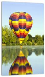 Mivali Tablou cu balon cu aer cald pe un lac, dintr-o bucată 20x30 cm (V020217V2030)