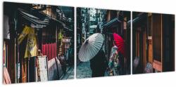 Mivali Tablou - Plimbare prin Tokio, din trei bucăți 120x40 cm (V021584V12040)