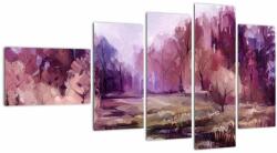 Mivali Tablou - Peisaj de toamnă - pictură, din cinci bucăți 110x60 cm (V022395V11060)