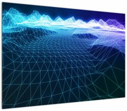 Mivali Tablou - Munți în model de calculator, dintr-o bucată 100x70 cm (V022019V10070)