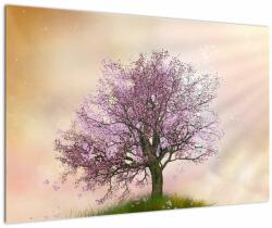 Mivali Tablou - Copacul înflorit în deal, dintr-o bucată 90x60 cm (V023483V9060)