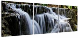 Mivali Tablou - Cascadă în junglă, din trei bucăți 120x40 cm (V022663V12040)