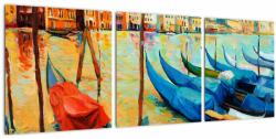 Mivali Tablou - Port în Veneția, din trei bucăți 90x30 cm (V023366V9030)