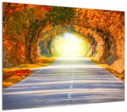Mivali Tablou pe sticlă - Poarta din copaci, dintr-o bucată 70x50 cm pe sticlă (V022002V7050GD)