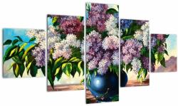 Mivali Tablou - Buchet de liliac, din cinci bucăți 125x70 cm (V023238V12570)