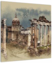 Mivali Tablou - Forumul Roman, Roma, Italia, dintr-o bucată 50x50 cm (V023204V5050)