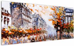 Mivali Tablou - Viața în oraș, dintr-o bucată 120x50 cm (V021995V12050)