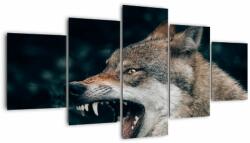 Mivali Tablou cu lup, din cinci bucăți 150x80 cm (V021388V150805PCS)