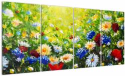 Mivali Tablou - Flori sălbatice, din patru bucăți 160x80 cm (V022747V16080)