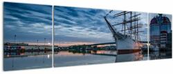 Mivali Tablou cu barcă cu pânze, din trei bucăți 170x50 cm (V020856V17050)