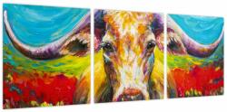 Mivali Tablou - Vacă pictată, din trei bucăți 90x30 cm (V024004V9030)