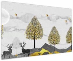Mivali Tablou cu cerbi pictați, dintr-o bucată 150x100 cm (V022180V150100)