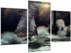 Mivali Tablou - Vapor în furtună, din trei bucăți 90x60 cm (V023583V90603PCS)