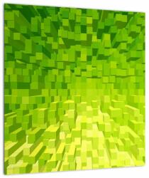 Mivali Tabloul cuburilor galbenverzui, dintr-o bucată 40x40 cm (V020057V4040)