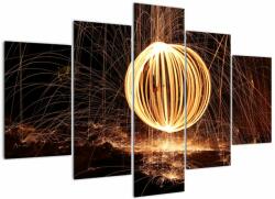 Mivali Tablou cu bilă iluminată, din cinci bucăți 150x105 cm (V020470V150105)