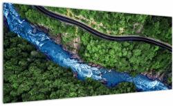 Mivali Tablou - Râu între munți, Caucaz, Rusia, dintr-o bucată 100x40 cm (V023086V10040)